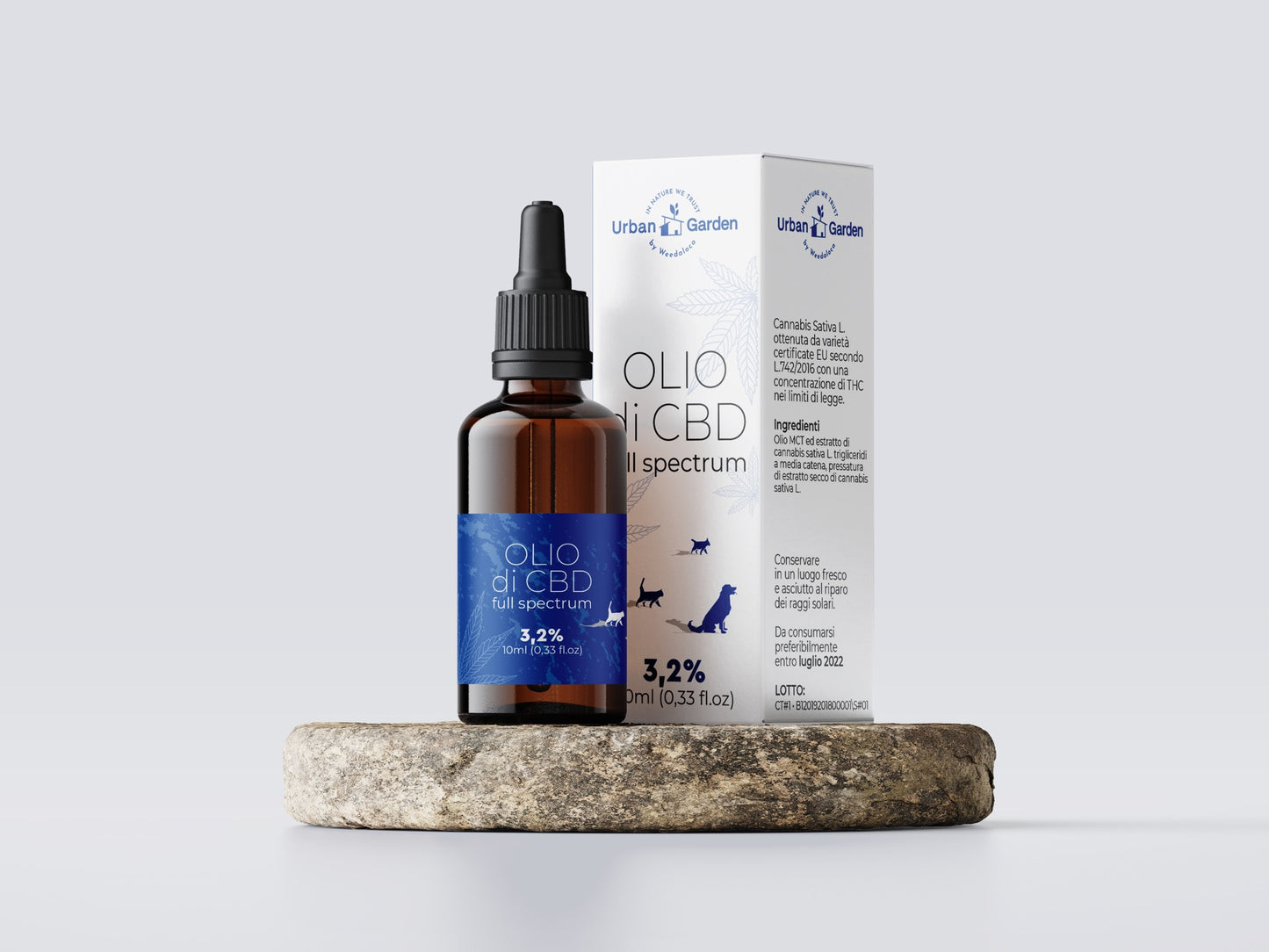 Olio di CBD- Full Spectrum 3,2%- Pet Edition 10ml
